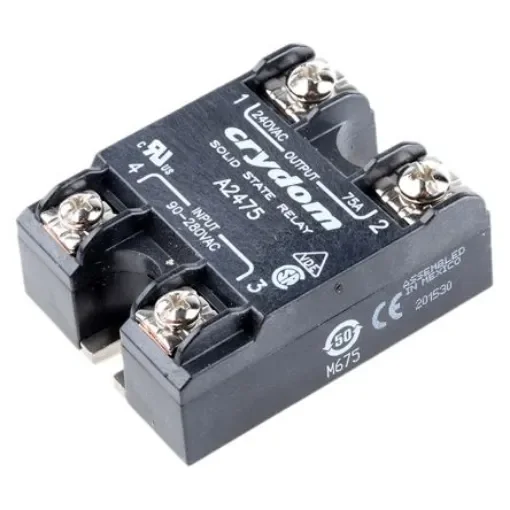 Sensata Crydom Solid State Relay, 75 A rms Load, Surface Mount, 280 V rms Load, 280 V rms Control - A2475 product image