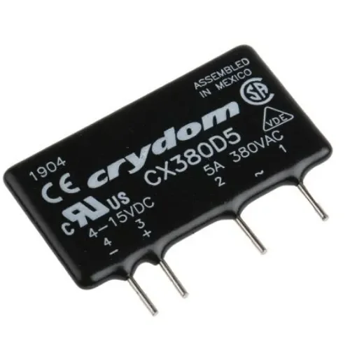 Sensata Crydom CX Series Solid State Relay, 5 A Load, PCB Mount, 530 V ac Load, 15 V dc Control - CX380D5 product image
