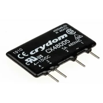 Sensata Crydom CX Series Series Solid State Relay, 5 A Load, PCB Mount, 660 V ac Load, 15 V Control - CX480D5 product image
