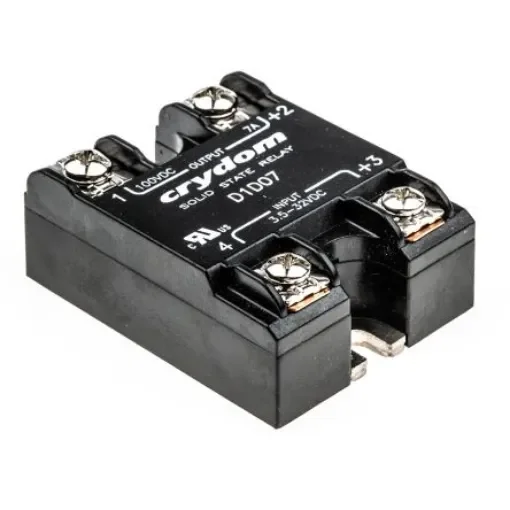 Sensata Crydom 1-DC Series Solid State Relay, 7 A Load, Surface Mount, 100 V Load, 32 V Control - D1D07 product image