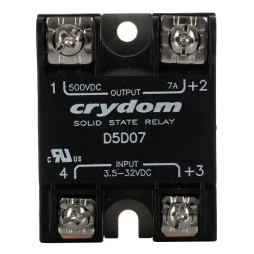 Sensata Crydom 1-DC Series Solid State Relay, 7 A Load, Surface Mount, 500 V Load, 32 V Control - D5D07 product image
