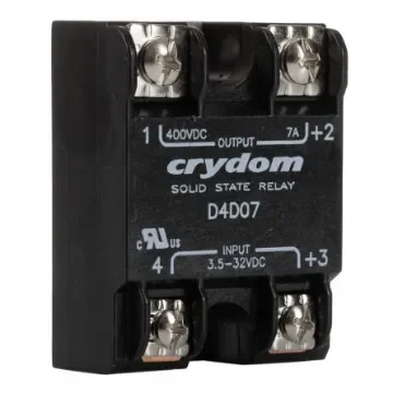 Sensata Crydom 1-DCL Series Solid State Relay, 7 A Load, Surface Mount, 400 V Load, 32 V Control - D4D07 product image