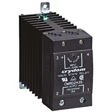 Sensata Crydom Solid State Relay, 35 A Load, DIN Rail Mount, 280 V Load, 32 V Control - CMRD2435 product image