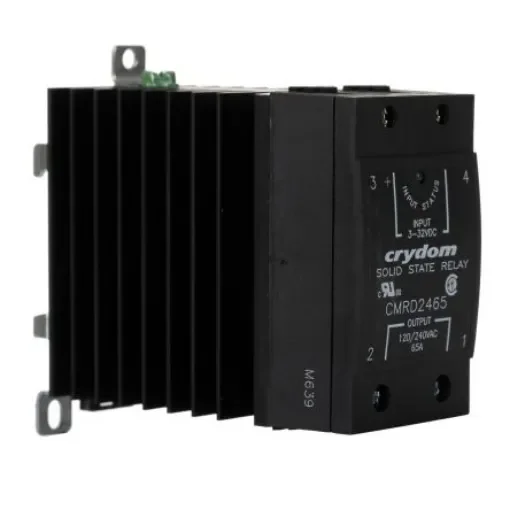 Sensata / Crydom CMR24 Series Solid State Relay, 65 A Load, DIN Rail Mount, 280 V Load, 32 V Control - CMRD2465 product image