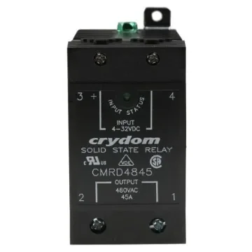 Sensata Crydom Solid State Relay, 45 A Load, DIN Rail Mount, 530 V Load, 32 V Control - CMRD4845 product image