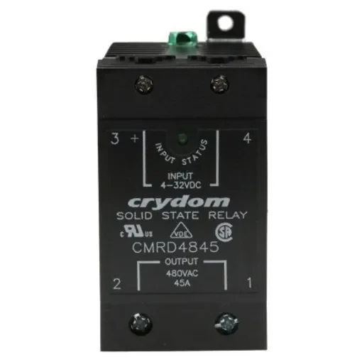 Sensata Crydom Solid State Relay, 45 A Load, DIN Rail Mount, 530 V Load, 32 V Control - CMRD4845 product image