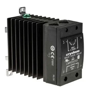 Sensata Crydom CMRD60 Series Solid State Relay, 55 A Load, DIN Rail Mount, 660 V Load, 32 V Control - CMRD6055 product image