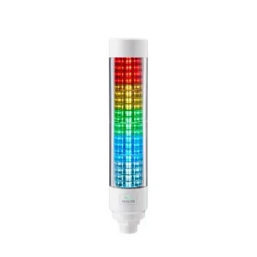 Patlite LB6-IL Series Amber, Blue, Cyan, Green, Purple, Red, White IO-Link Signal Tower, 21 Lights, 24 V, Upright - LB6-20ILWCNW product image