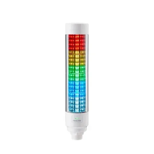 Patlite LB6-IL Series Amber, Blue, Cyan, Green, Purple, Red, White IO-Link Signal Tower, 21 Lights, 24 V, Upright - LB6-20ILWCNW product image