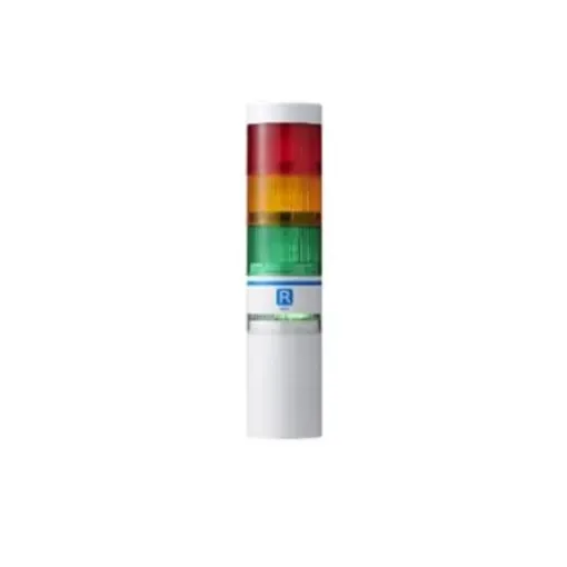 Patlite WIO-B1R Series Amber, Green, Red Signal Tower for Use with LR6, 24 V dc, LED Bulb, DC, IP65 - WIO-B1R-RYG product image
