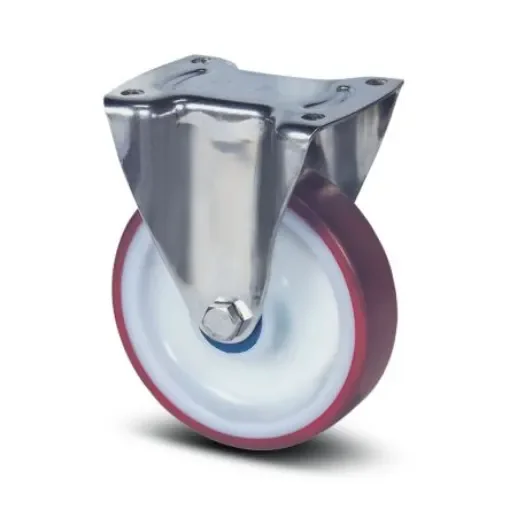 Tente Fixed Castor Wheel, 200kg Capacity, 125mm Wheel - 8378 UAD 125/32 P62 ROUGE product image