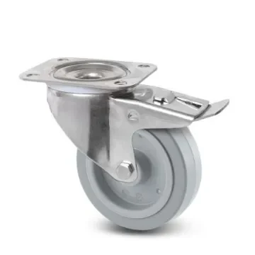 Tente Braked Swivel Castor Wheel, 300kg Capacity, 160mm Wheel - 8377 UFD 160/46 P63 GRIS product image