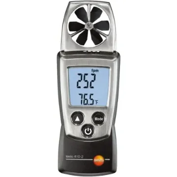 Testo 410-2 NTC, Rotary Vane Anemometer, 20m/s Max, Measures Air Velocity, Humidity, Temperature - 0560 4102 product image