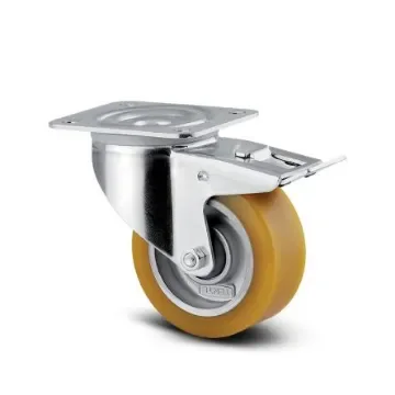 Tente Braked Swivel Castor Wheel, 250kg Capacity, 125mm Wheel - 3477 ITP 125/30 P62 product image