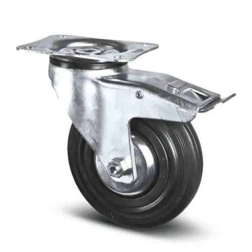 Tente Braked Swivel Castor Wheel, 135kg Capacity, 160mm Wheel - 3377 PVJ 160/40 P63 product image