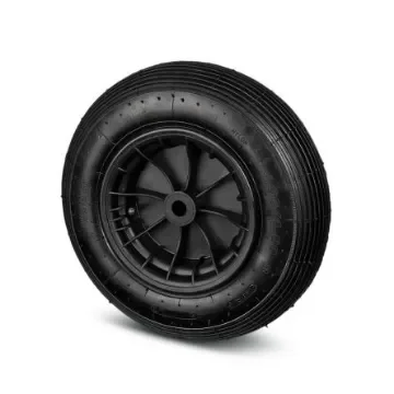 Tente Black Polypropylene Plain Bearing Trolley Wheel, 140kg - PPO 400-D25 LM74 4PR NOIR product image