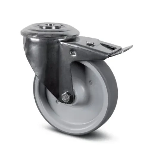 Tente Braked Swivel Castor Wheel, 100kg Capacity, 125mm Wheel - 8377 PJD 125/32 P30-13 product image