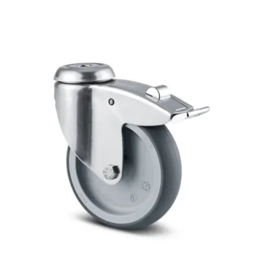 Tente Braked Swivel Castor Wheel, 75kg Capacity, 75mm Wheel - 7477 PJO 075/25 P30-11 product image
