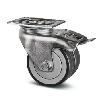 Tente Braked Swivel Castor Wheel, 85kg Capacity, 75mm Wheel - 1977 PJP 075/25 P50 product image