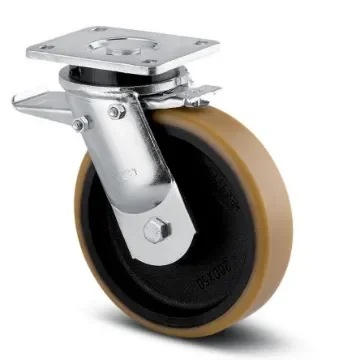 Tente Braked Swivel Castor Wheel, 750kg Capacity, 160mm Wheel - 9652 FTP 160/50 P63 product image