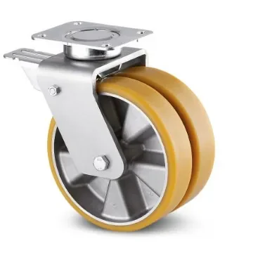 Tente Braked Swivel Castor Wheel, 750kg Capacity, 125mm Wheel - 9942 ITP 125 P63 CONV product image