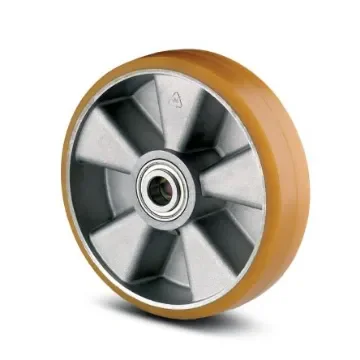 Tente Orange Aluminium Heavy Duty, Precision Ball Bearing Trolley Wheel, 500kg - ITP 125/50-D20 92SH PLAT product image
