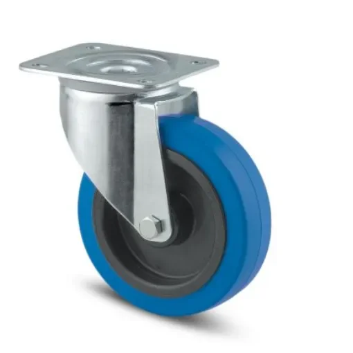 Tente Swivel Castor Wheel, 250kg Capacity, 125mm Wheel - 3470 UFR 125/40 P62 BLEU product image