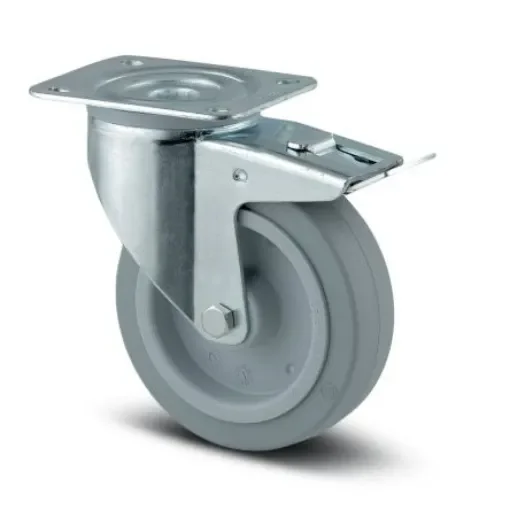 Tente Braked Swivel Castor Wheel, 300kg Capacity, 160mm Wheel - 3477 UFR 160/46 P63 GRIS product image