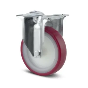 Tente Fixed Castor Wheel, 350kg Capacity, 200mm Wheel - 3478 UAR 200/46 P63 ROUGE product image