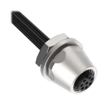 Banner Straight Female 8 way M12 to Pigtail Cordset, 3m - PMEF-810D product image