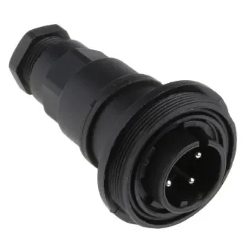 Bulgin Circular Connector, 4 Contacts, In-line, Plug, Male, IP68, IP69K, Standard Buccaneer Series - PX0749/P product image