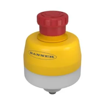 Banner SSA-EB Series Pull/Twist to Release, Push to Shut Off Illuminated Emergency Stop Push Button, Threaded, 30mm - SSA-EB1PLXR-02ECQ5B product image