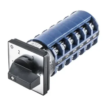 Kraus & Naimer, 3P 4 Position Multi Step Cam Switch, 50A, Knob Actuator - C32.A271/GBA001.E product image