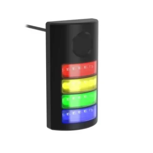 Banner TLF100 Series Blue, Green, Red, Yellow LED Beacon, 4 Lights, 24 V dc, Flush Mount - TLF100PDLBGYRAQP product image
