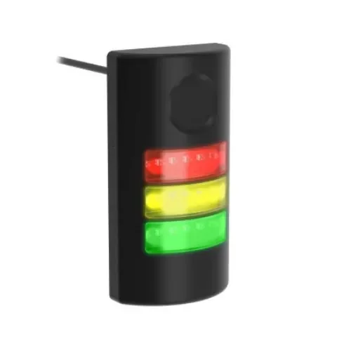 Banner TLF100 Series Green, Red, Yellow LED Beacon, 3 Lights, 24 V dc, Flush Mount - TLF100PDLGYRAQP product image