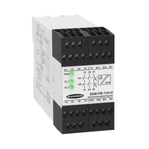 Banner Speed Monitoring Relay, 24V ac/dc - SSM-FM-11A10 product image