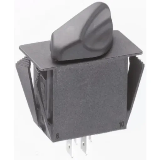 Otto, 2 Position SPST Rotary Switch, 20 A @ 28 V dc, Tab - R2AA111NNNNN product image