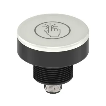 Banner Capacitive Switch Momentary NO,Illuminated, Green, Bipolar, IP67, IP69K Polycarbonate - K50CABT2XGHQ product image