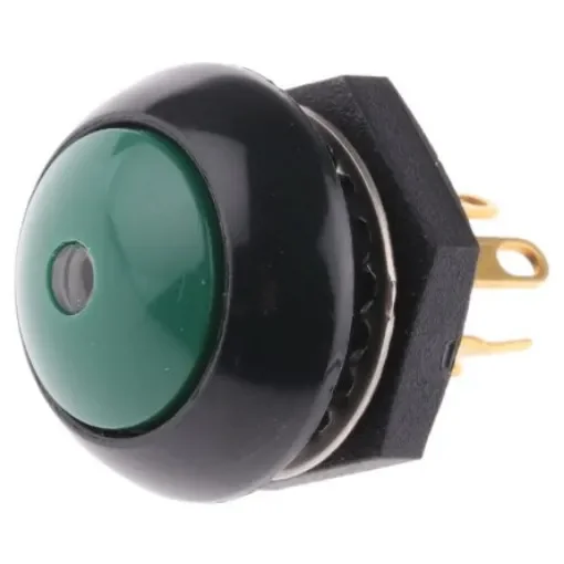 Otto Illuminated Push Button Switch, Momentary, Panel Mount, 11mm Cutout, SPDT, IP68 - LP9-11131F25 product image