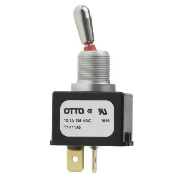 Otto Toggle Switch, Panel Mount, On-Off, SPST, Tab Terminal - T7-111A5 product image