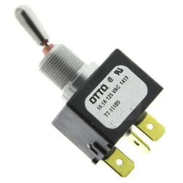 Otto Toggle Switch, Panel Mount, On-On, SPDT, Tab Terminal - T7-111B5 product image