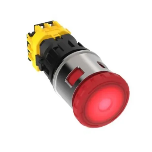 Banner SSA-EB Series Push to Shut Off, Turn Release Illuminated Emergency Stop Push Button, Panel Mount, 30mm Cutout, 3 - SSA-EB1ML1P-13 product image