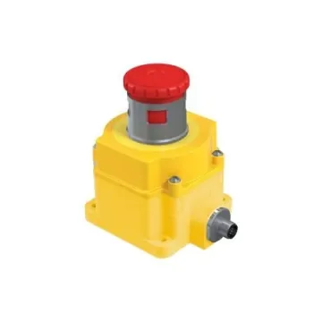 Banner SSA-EB Series Twist Release Illuminated Emergency Stop Push Button, Flush Mount, 2 NC And 1 NO, IP65 - SSA-EB1MLYRP-12ED1Q8 product image