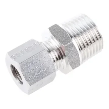 Legris Stainless Steel Pipe Fitting, Straight Hexagon Coupler, Male BSP 1/2in - 1805 10 21 product image