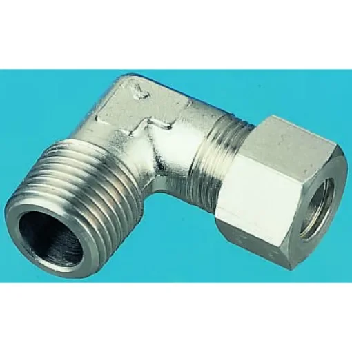 Legris Stainless Steel Pipe Fitting, 90° Elbow, Male BSPT 3/8in - 1809 10 17 product image
