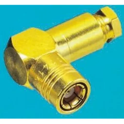 Radiall, Plug Cable Mount SMB Connector, 50O, Clamp Termination, Right Angle Body - R114163000W product image