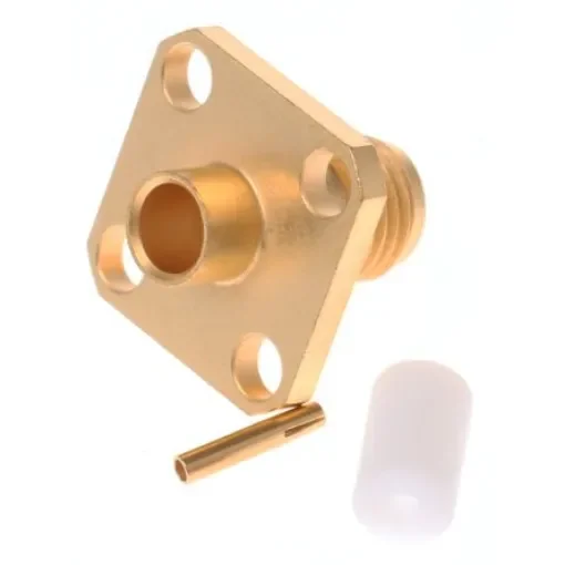 Radiall, Jack Flange Mount SMA Connector, 50O, Crimp Termination, Straight Body - R125255000W product image