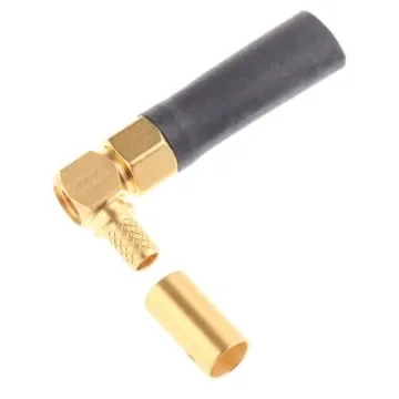 Radiall Right Angle 50O Cable Mount SMA Connector, Crimp, Solder Termination - R125176000W product image