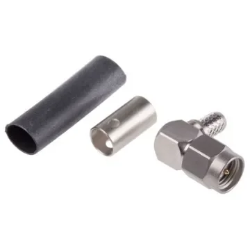 Radiall, Plug Cable Mount SMA Connector, 50O, Crimp Termination, Right Angle Body - R125176001 product image