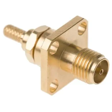 Radiall, Jack Flange Mount SMA Connector, 50O, Crimp Termination, Straight Body - R125272000W product image